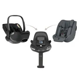 KikkaBoo Set i-Class 360 i-SIZE Autosedačka 40-87cm + Autosedačka 40-105cm + Základna otočná
